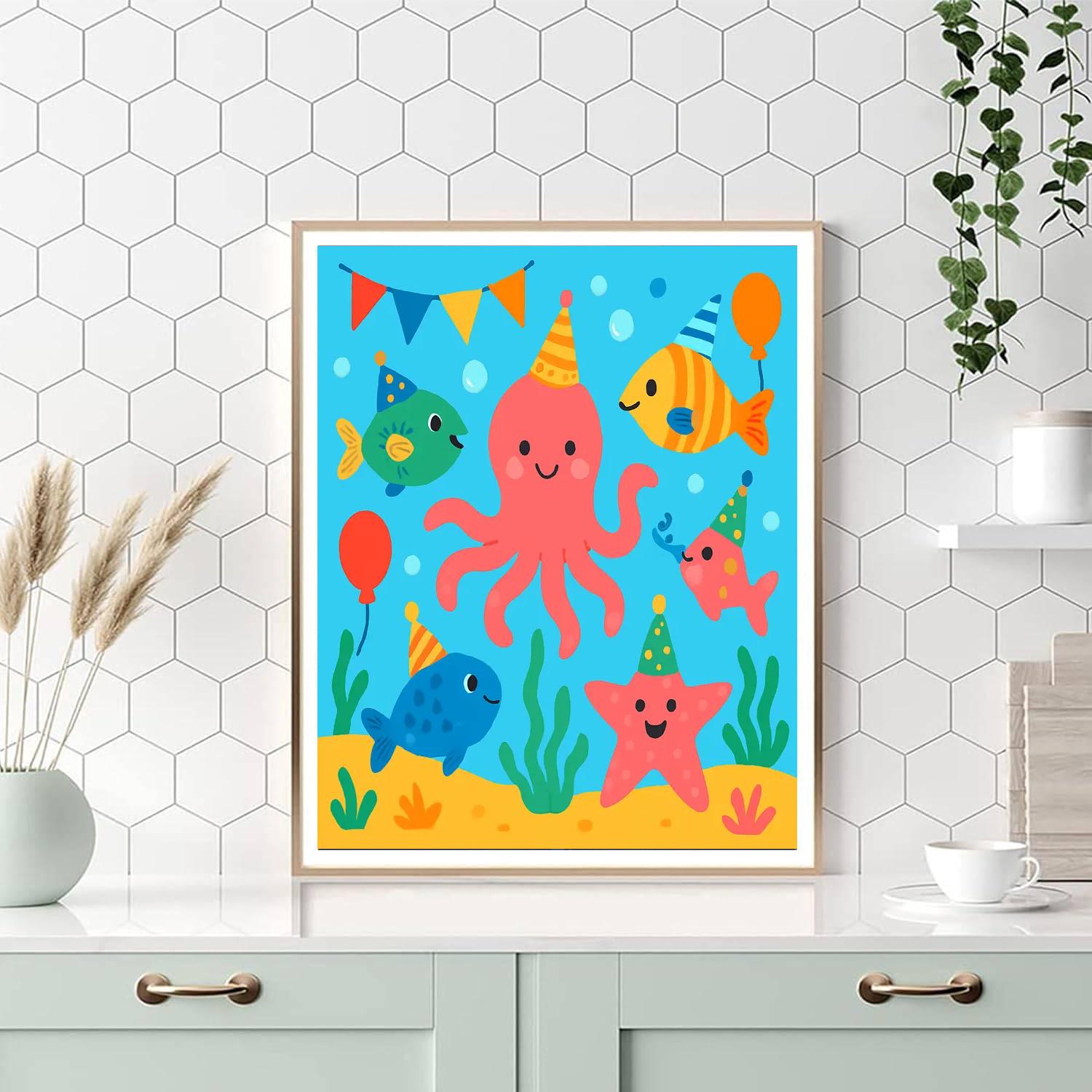 Charming Undersea Gala DIY Paint By Numbers