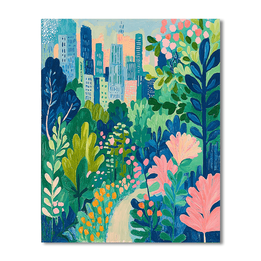 Henri Matisse Inspired Breezy Urban Jungle  Paint By Numbers Kits