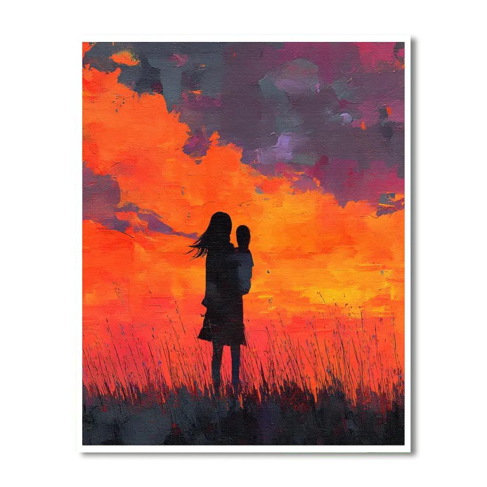 Silhouettes Of Connection Painting Number Kit