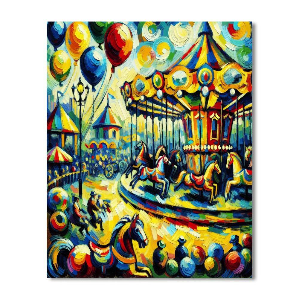 Vivid Carnival Delight Paint By Numbers