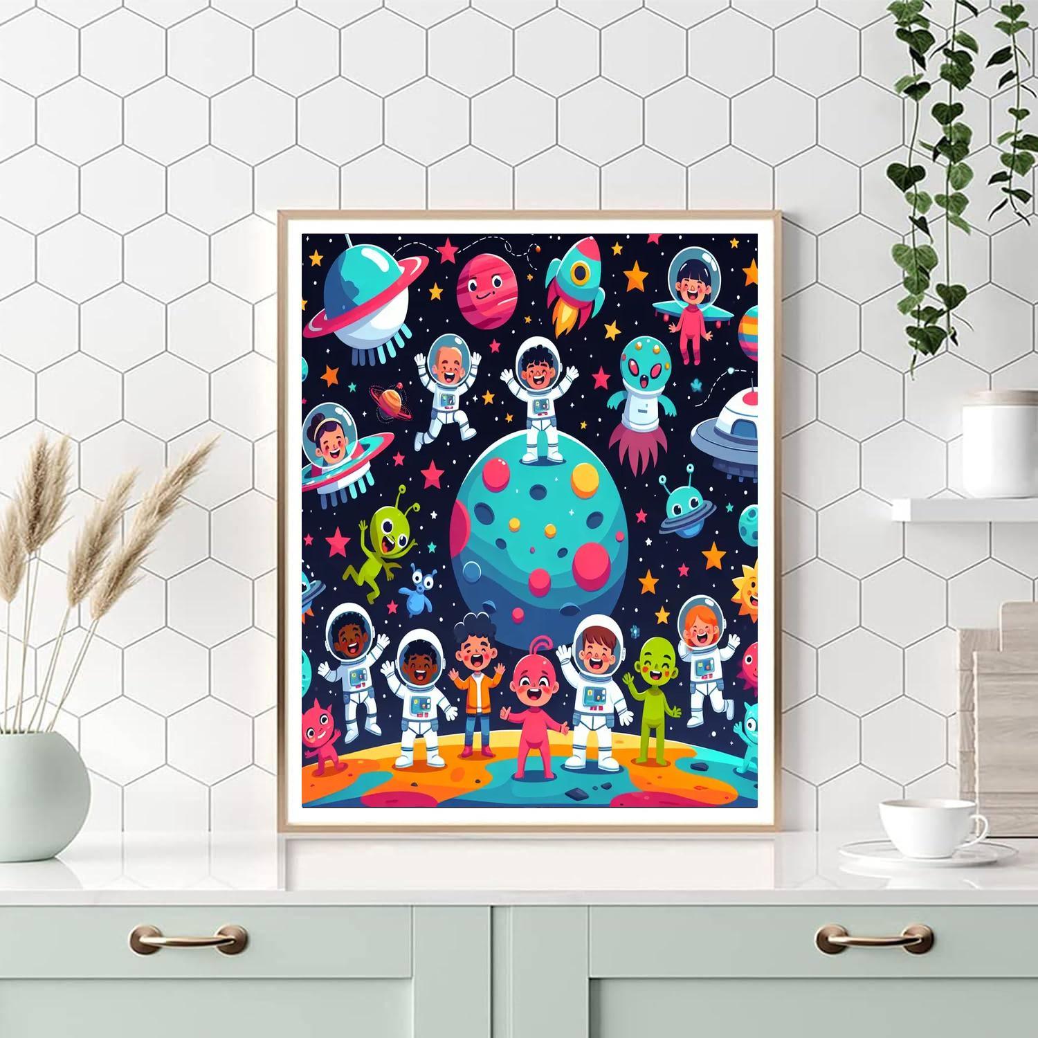 Adventures With Space Explorers Paint By Color