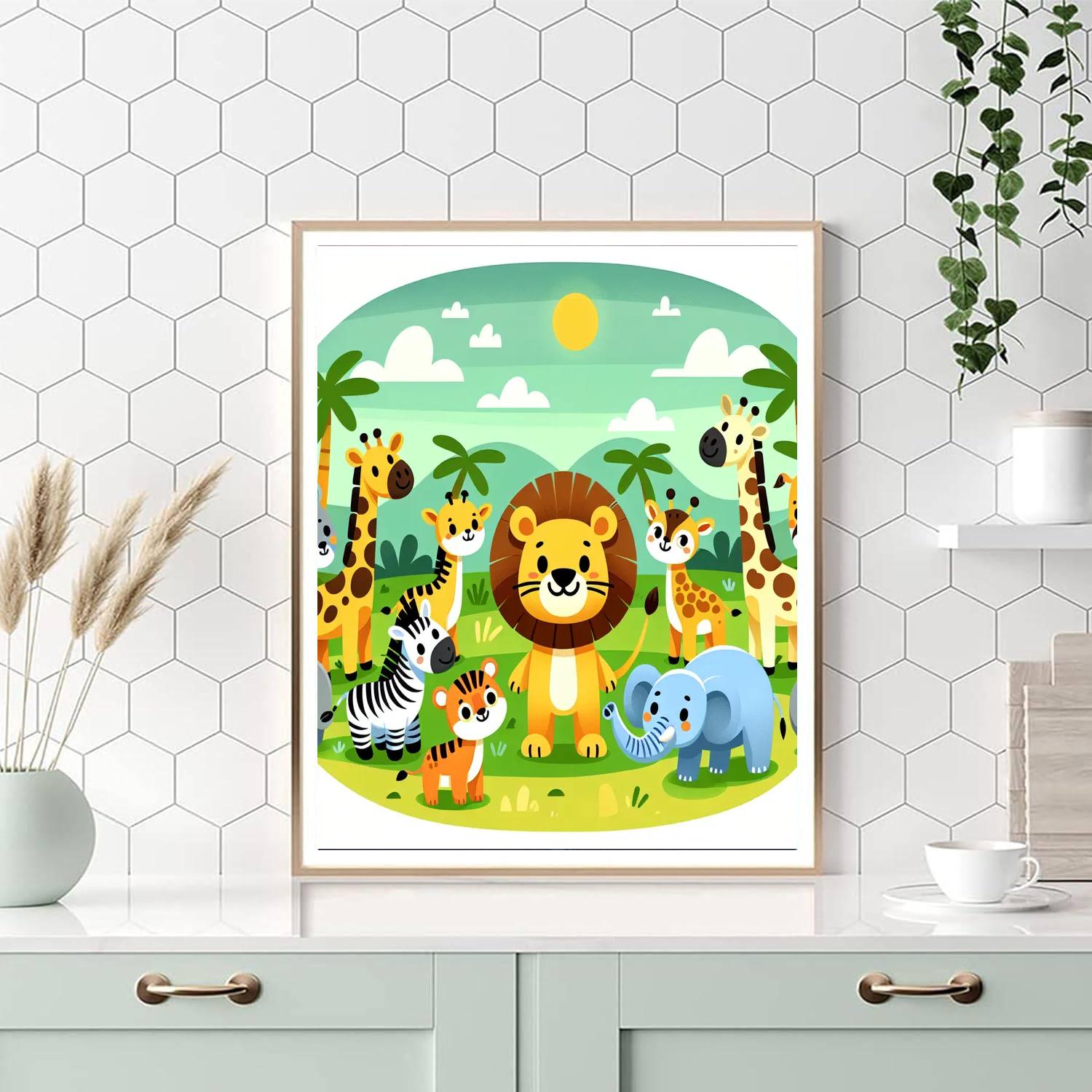 Exciting Animal Expedition Numbered Painting Kits