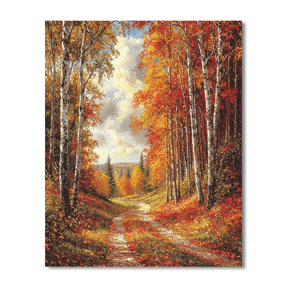 John Constable Inspired Glorious Autumn Forest  Paint By Numbers Kits