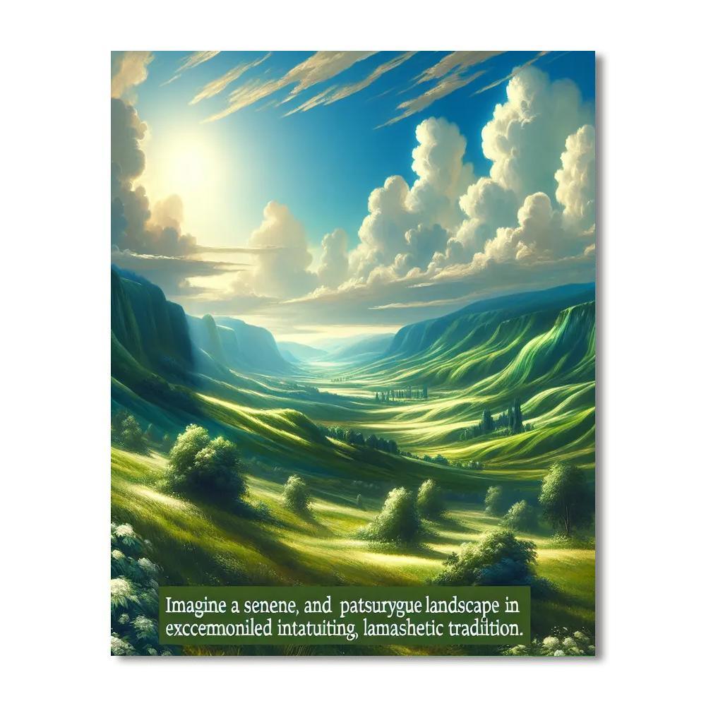 Sunny Countryside Adventure Painting Number Kit