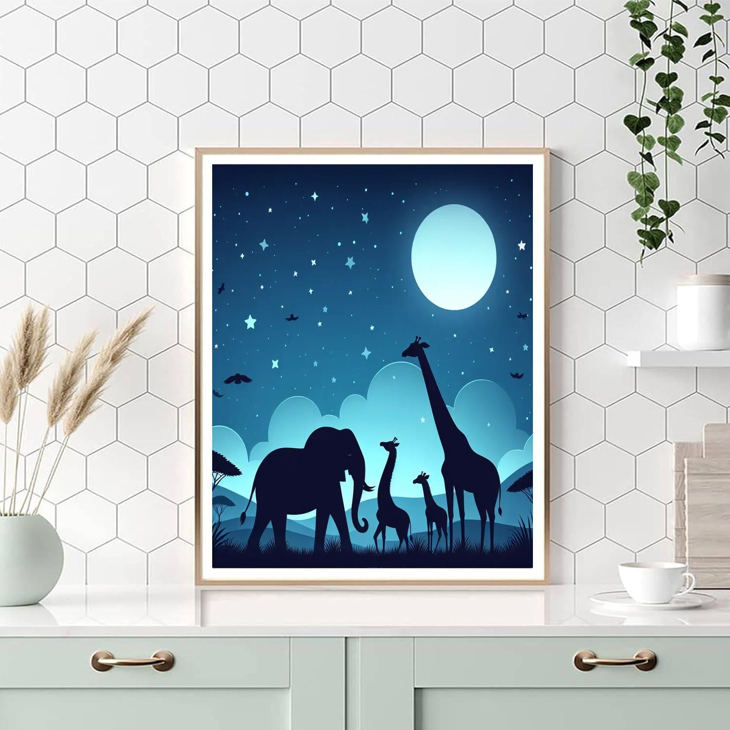 Safari Skylines Painting Number Kit