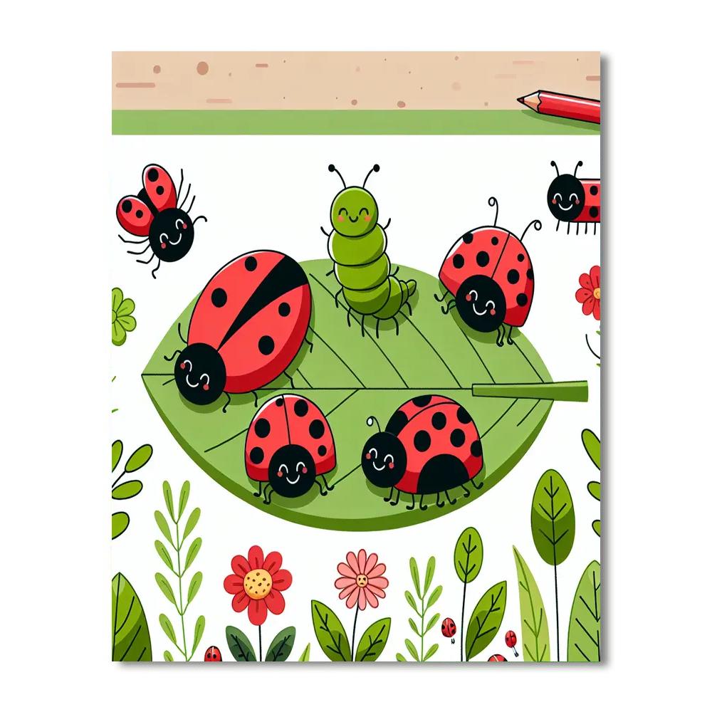 Creepy Crawly Kingdom Paint By Number