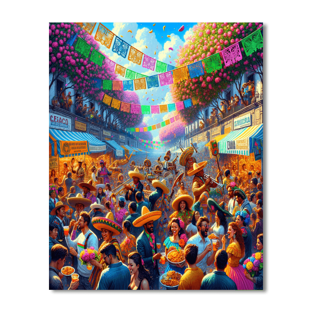 Fiesta De La Merced - Mexico Paint By Number