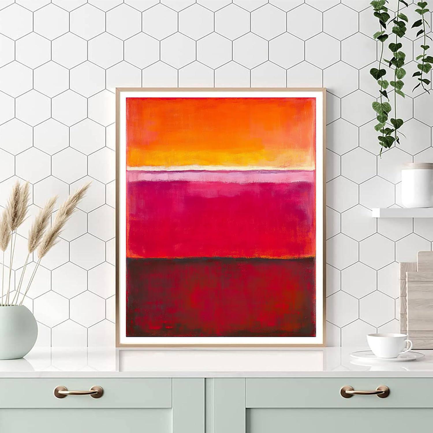 Mark Rothko Inspired Embers Of Emotion  Numbered Painting Kits
