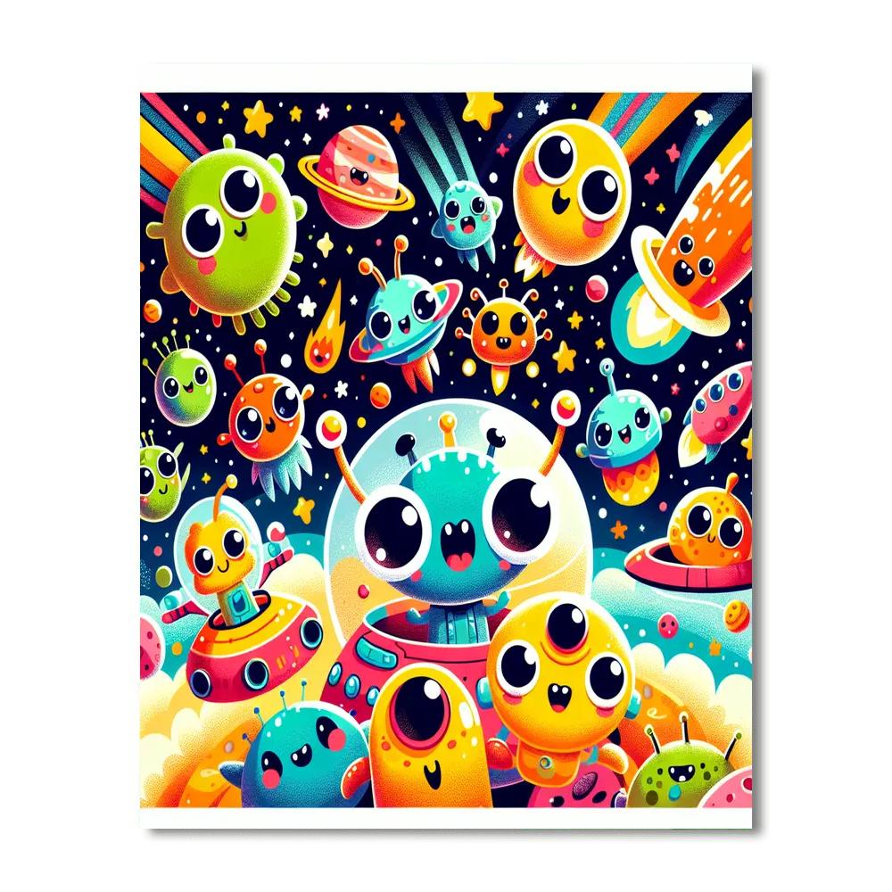 Super Silly Space Adventures Paint By Numbers Kits