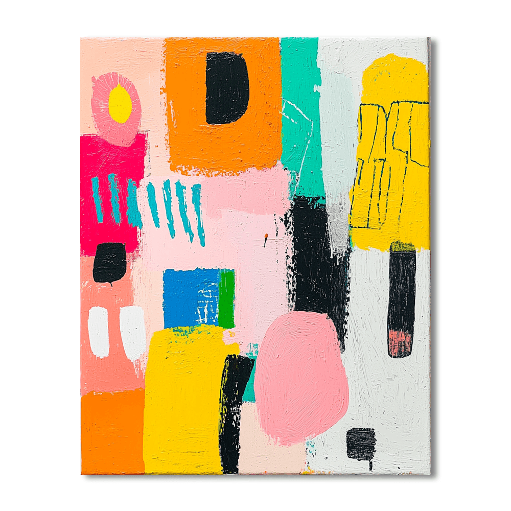 Jean-Michel Basquiat Inspired Abstract Adventures  Paint By Color