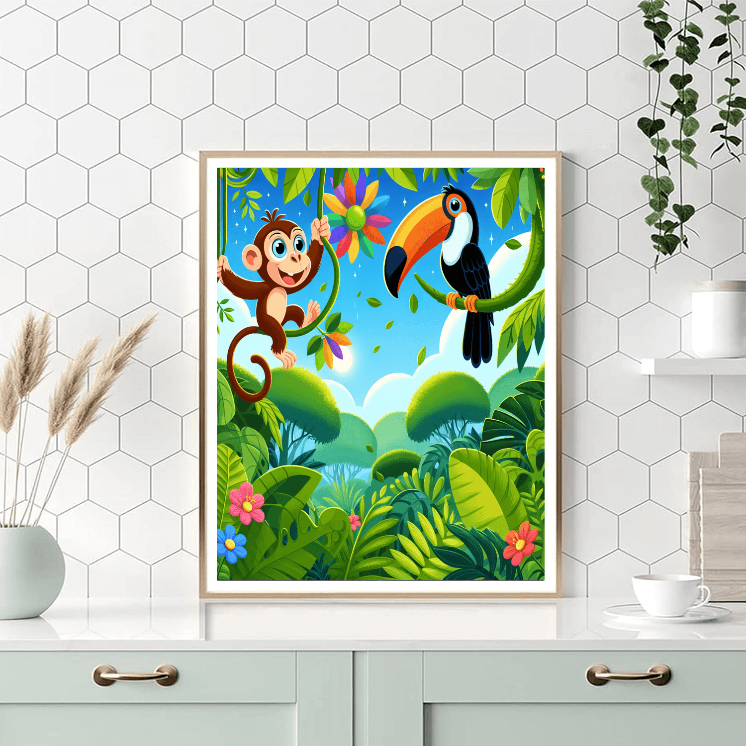 Exploration In The Jungle Painting Number Kit