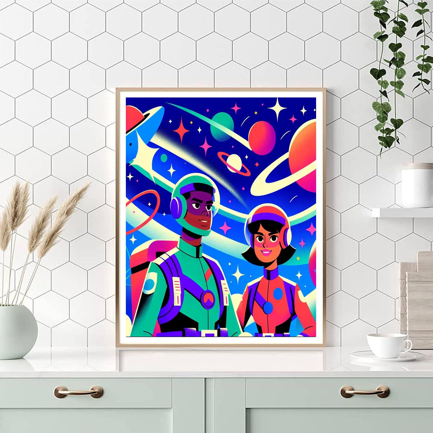 Space Rangers' Cosmic Patrol Painting Number Kit