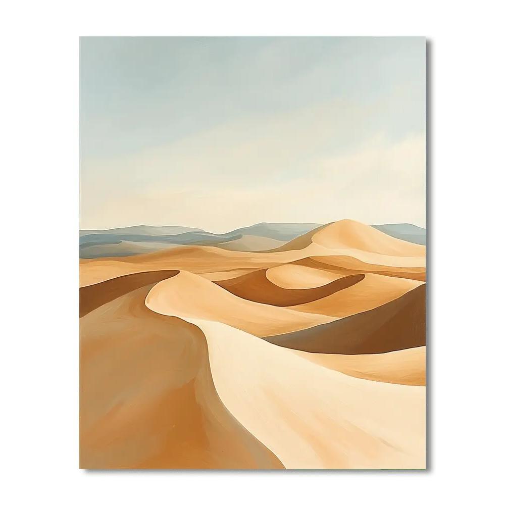 O'Keeffe Inspired Enigmatic Desert Dunes  Paint By Numbers