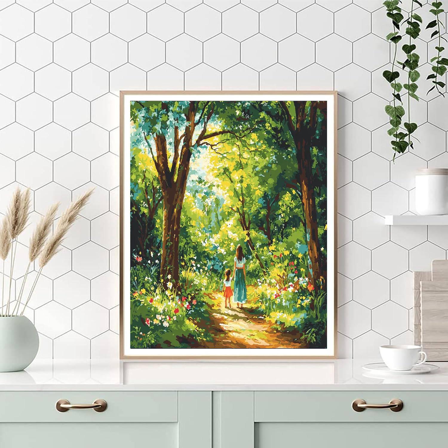 Nature's Little Explorer Number Painting
