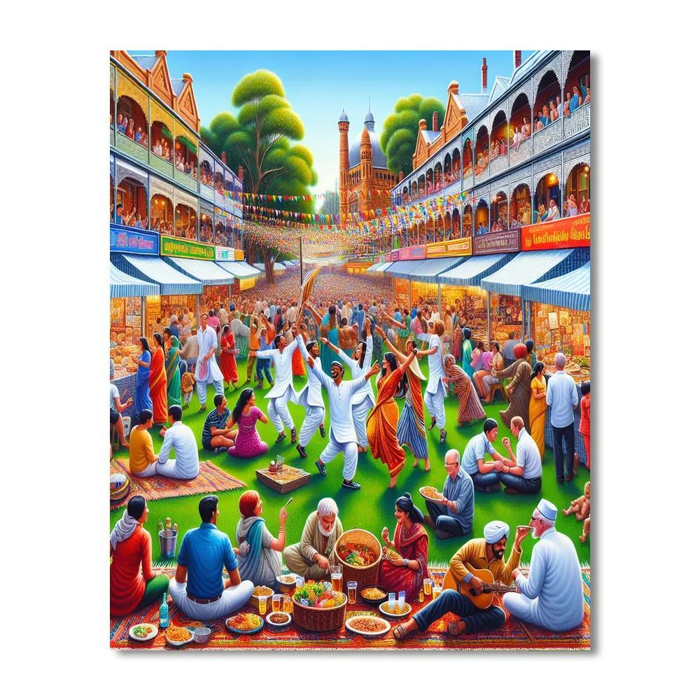 Folk Festivals Of Australia Numbered Painting Kits