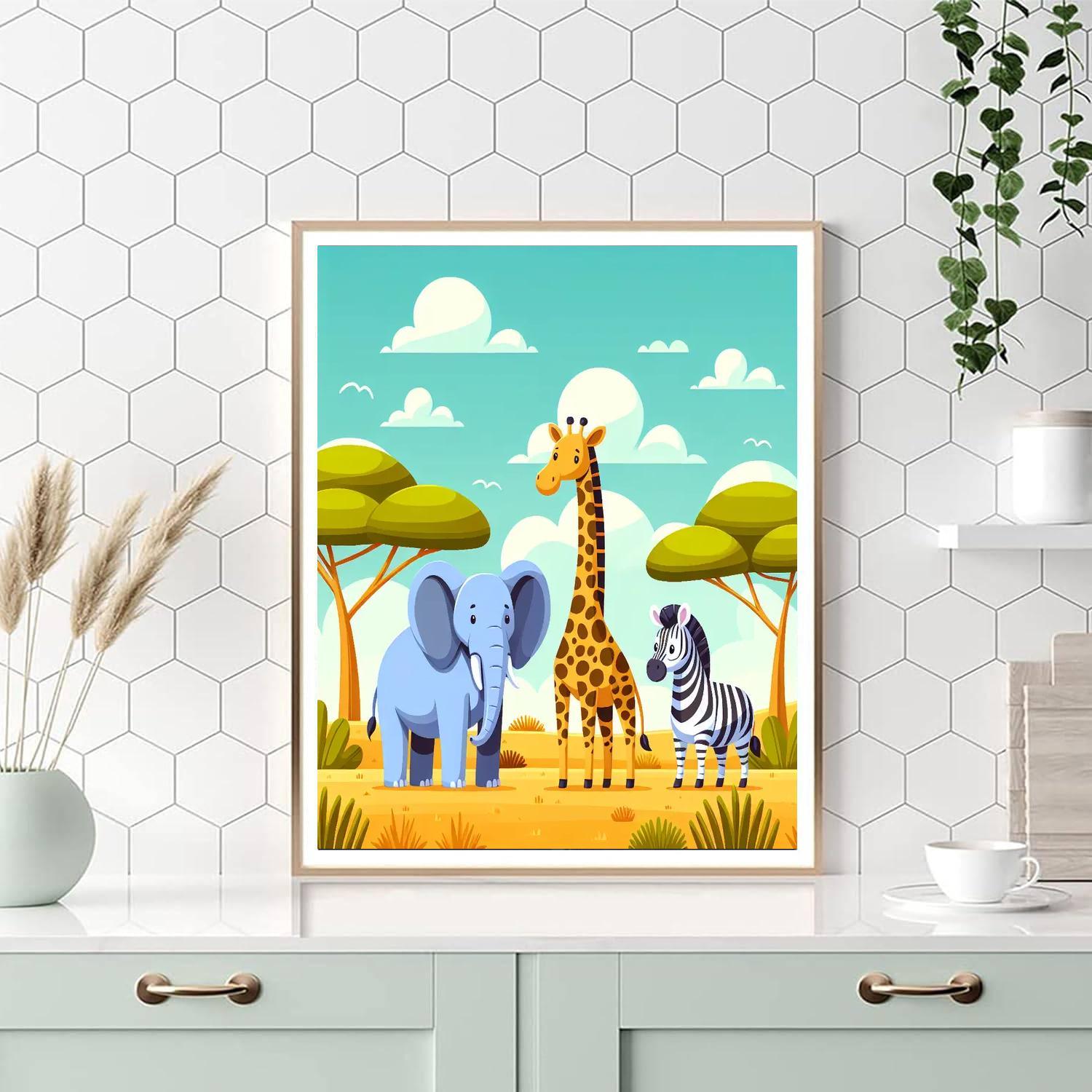 Savanna Animal Adventure Paint By Number