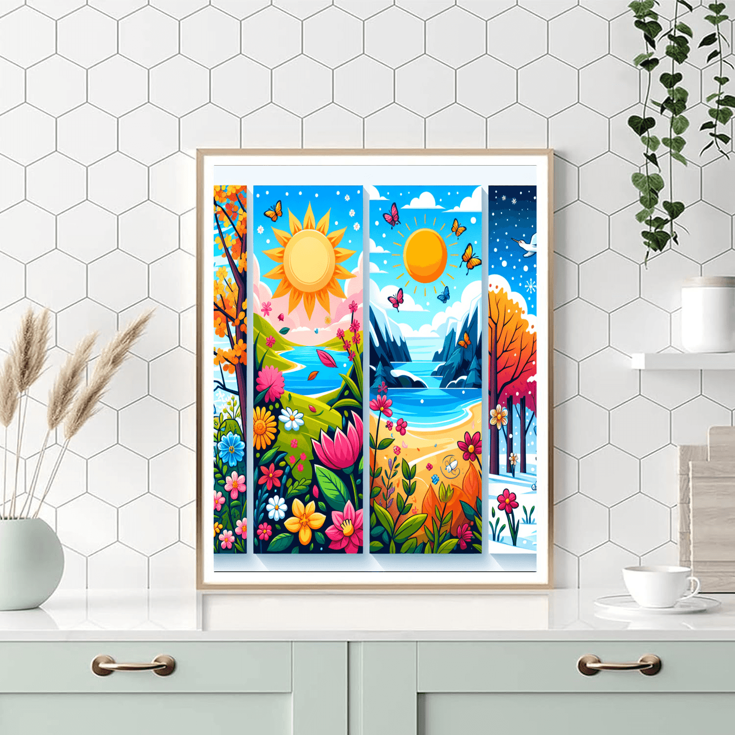 Exploration Of The Seasons Painting Number Kit