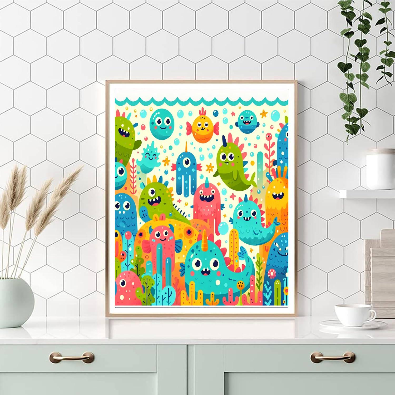 Fantastic Sea Monsters Paint By Color