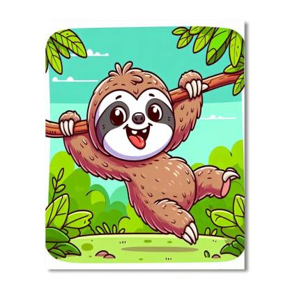 Silly Dancing Sloth Paint By Number