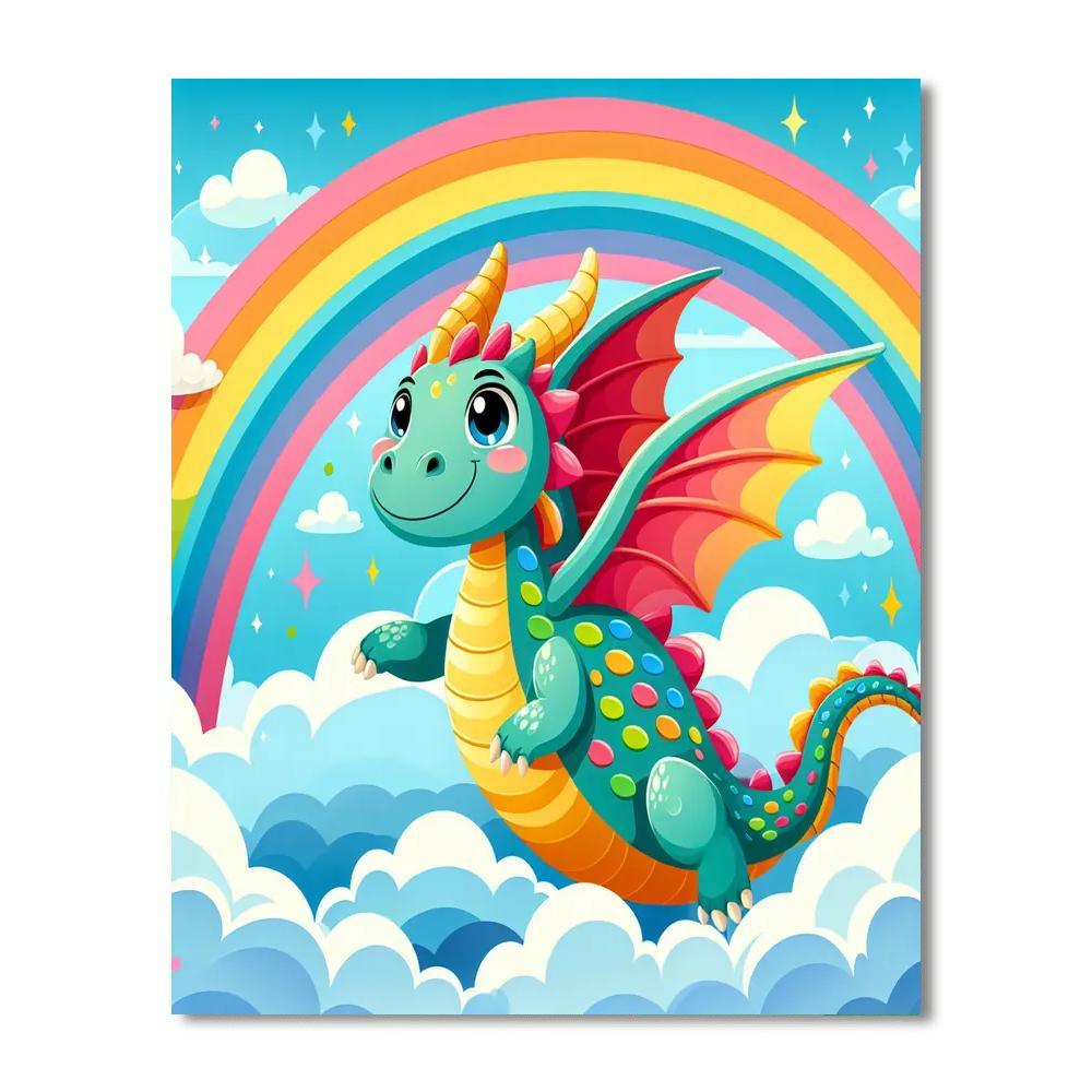 Brave Dragon Painting Number Kit