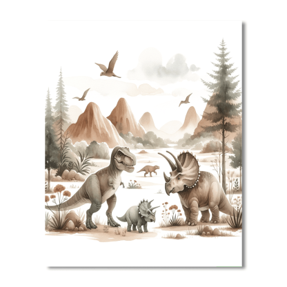 Dinosaur Dreams Paint By Numbers