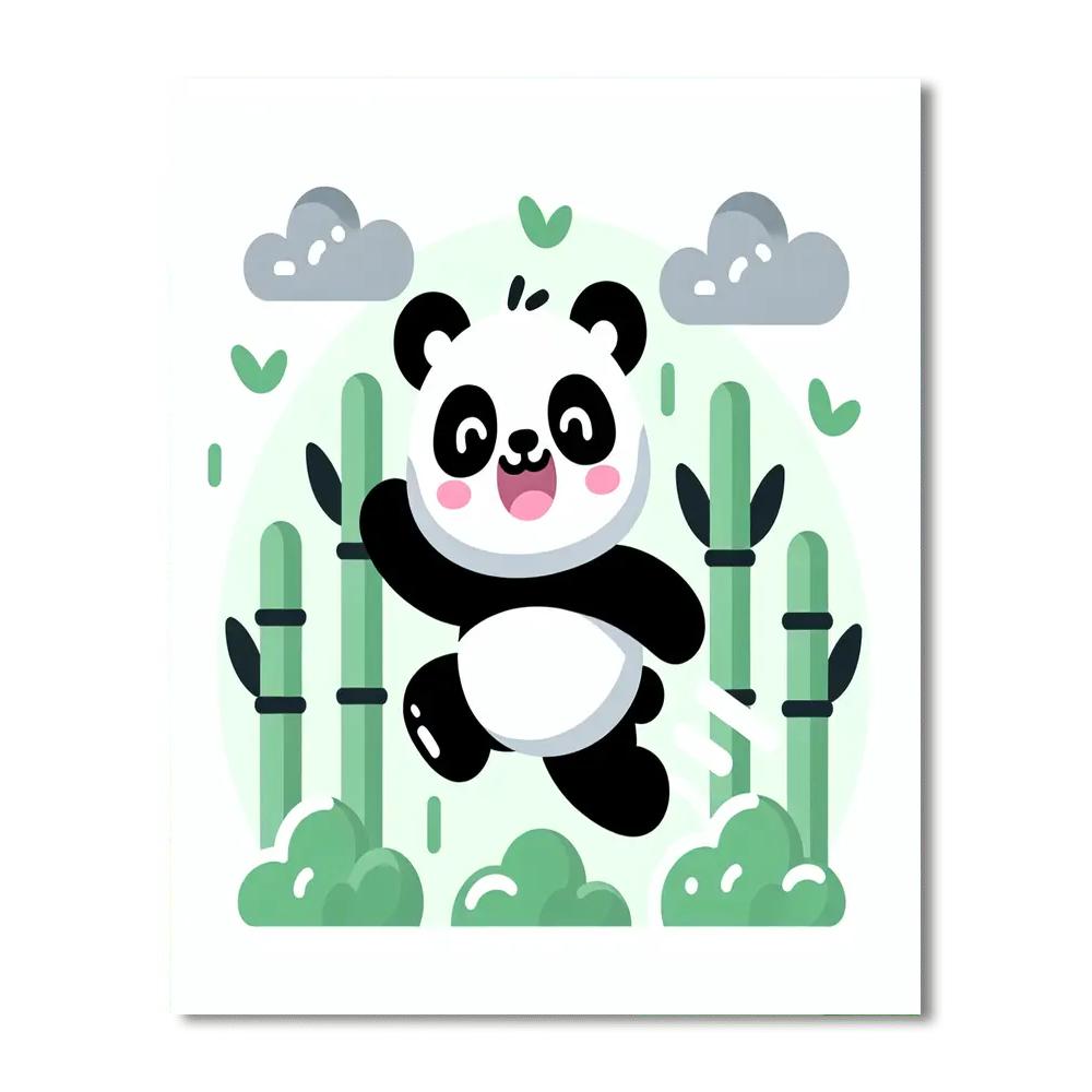 Bouncy Panda Painting By Numbers Kit