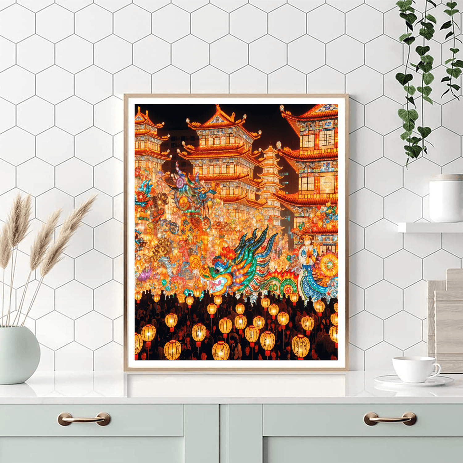 Taiwan Lantern Festival - Taipei Paint By Numbers Art