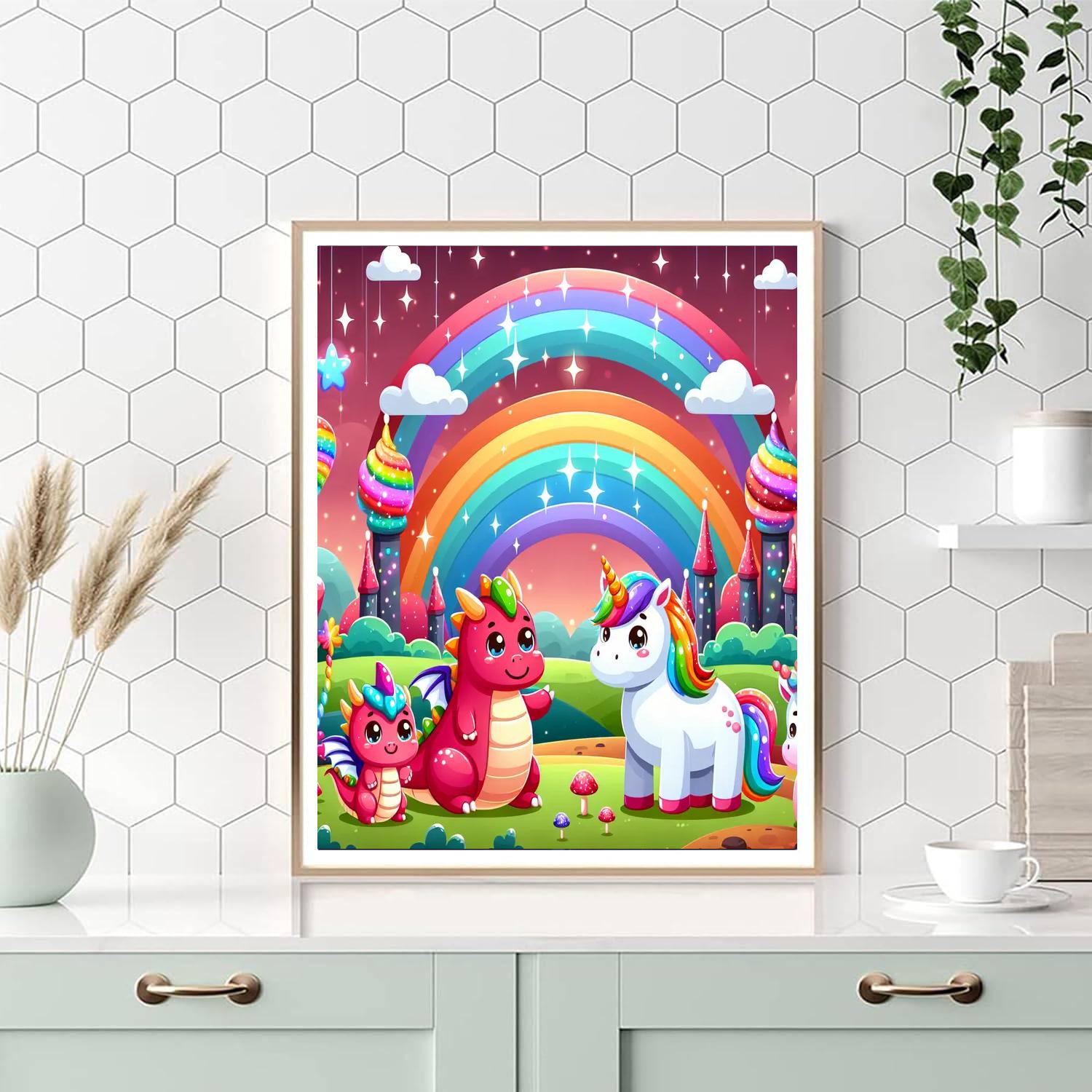 Adventures With Magical Beasts Numbered Painting Kits