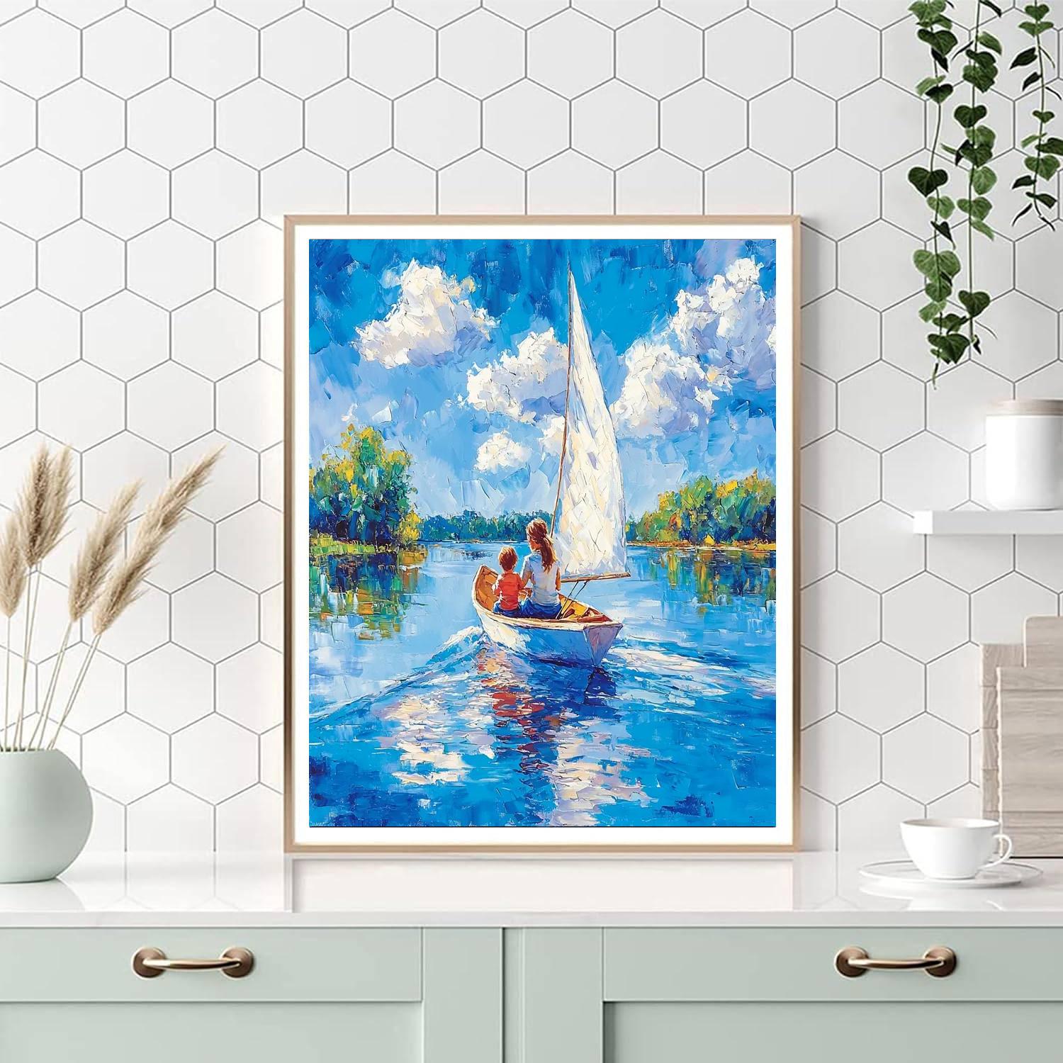 Sailing Through Life Together Painting Number Kit