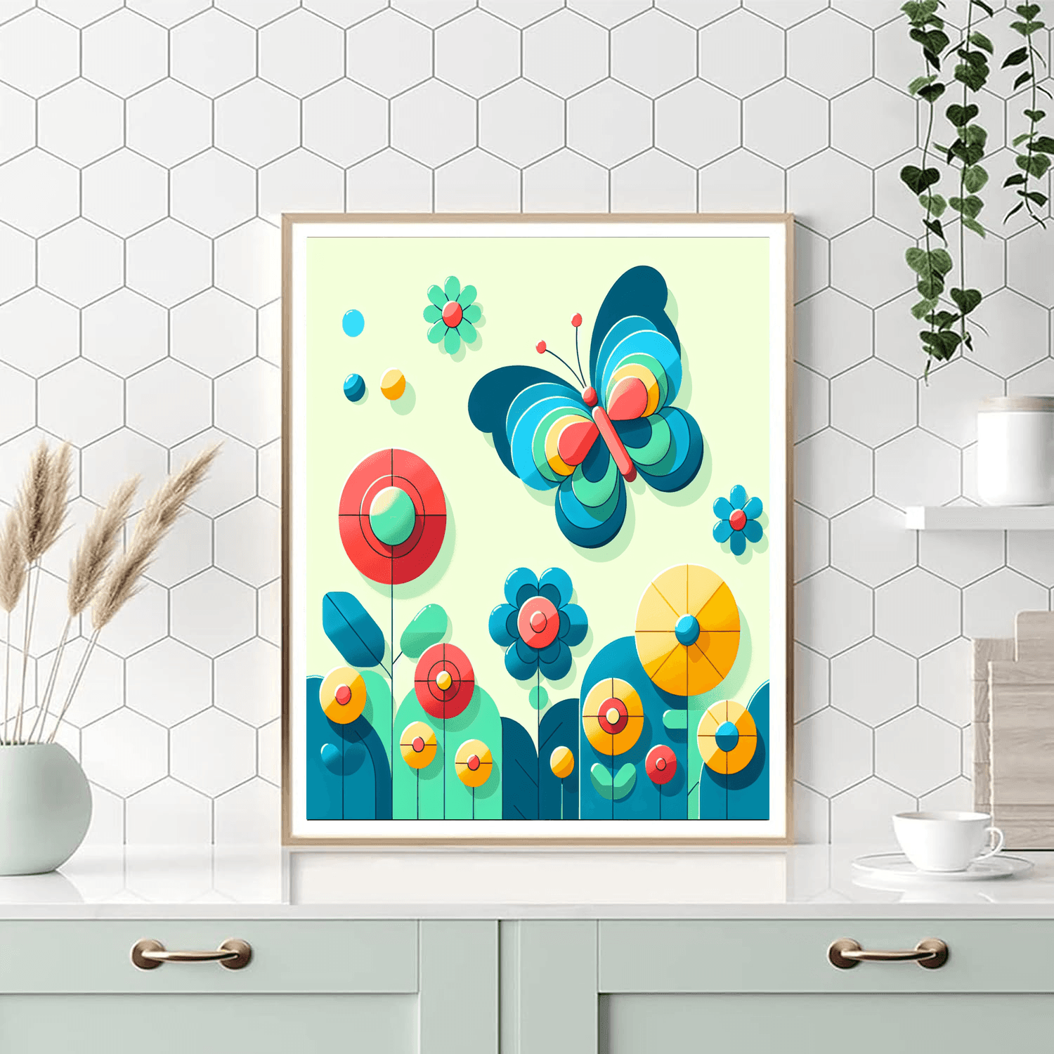 Brilliant Butterflies Number Painting