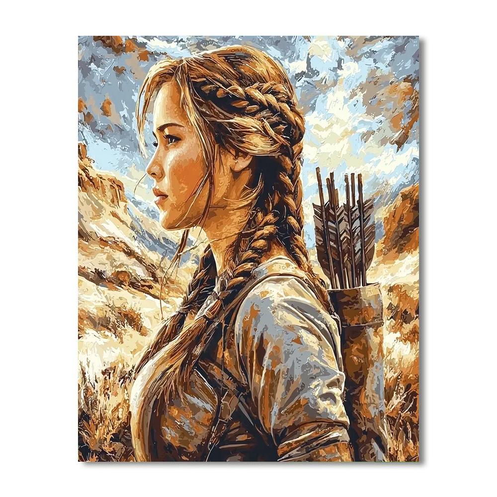 Jennifer Lawrence: The Fire Of A Hunger Games Icon Painting Number Kit