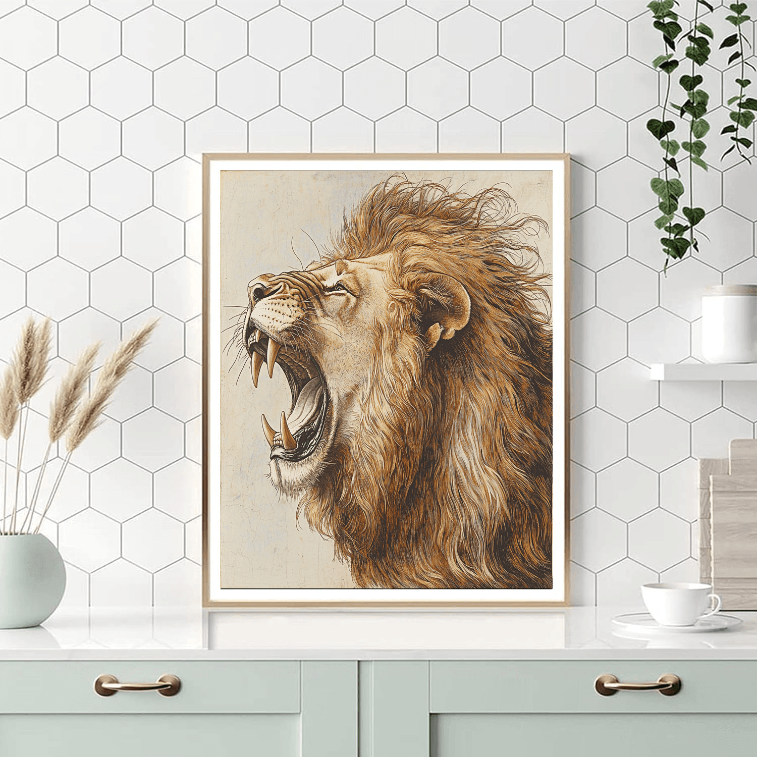 Albrecht Dürer Inspired Wild Roar  Paint By Numbers