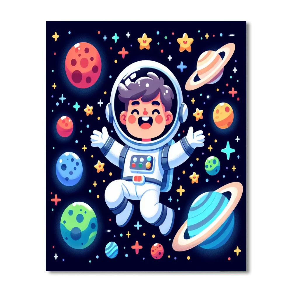Joyful Space Explorer Numbered Painting Kits