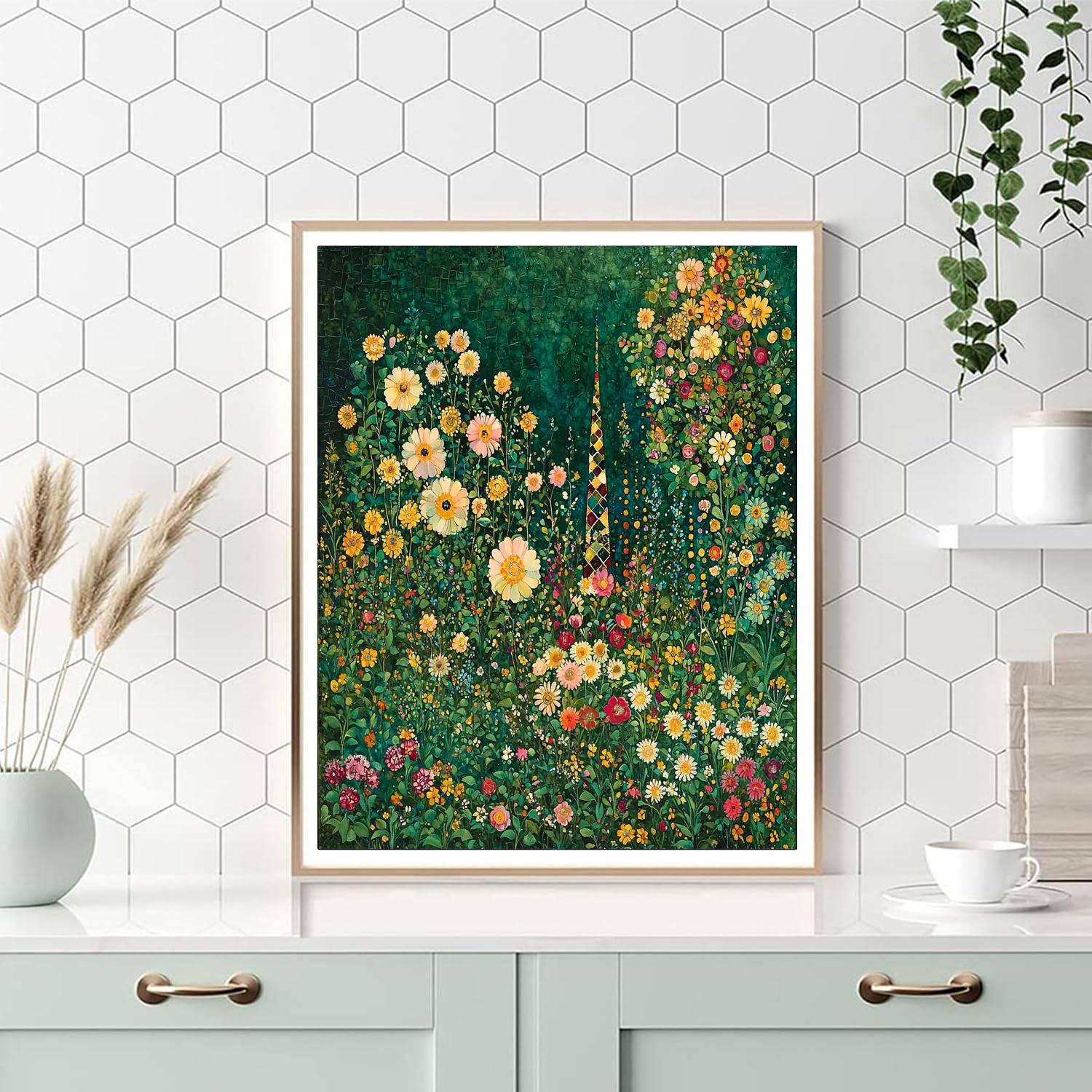 Gustav Klimt Inspired Garden Of Secrets  Paint By Numbers Kits