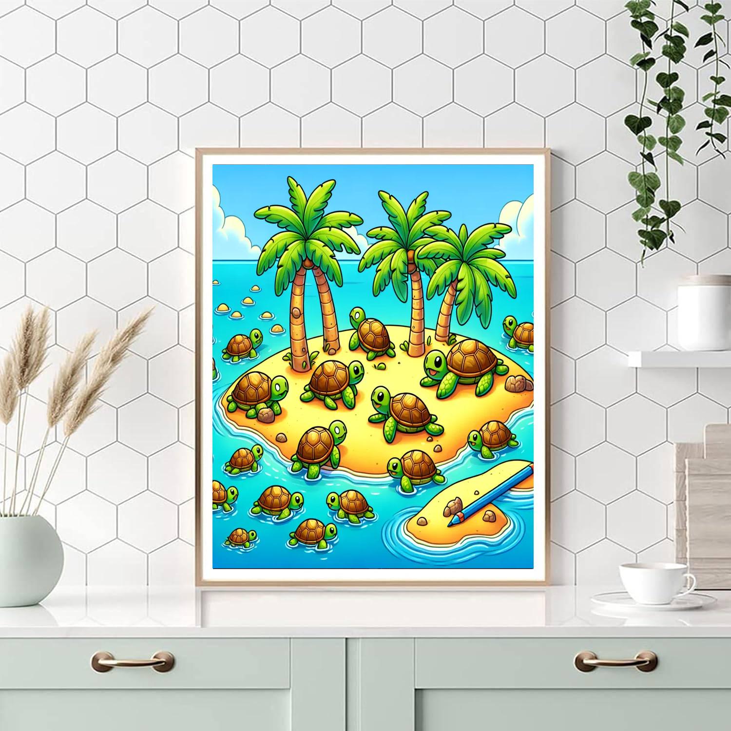 Turtle Island Expedition Paint By Numbers