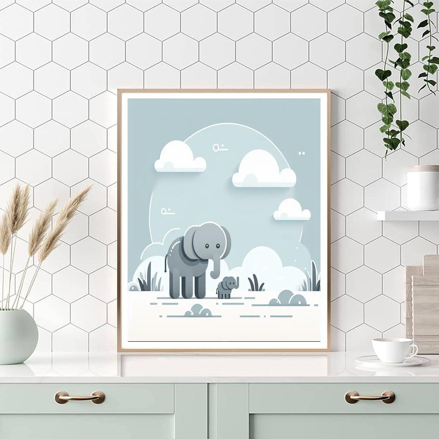 Enchanted Elephant Encounter Number Painting