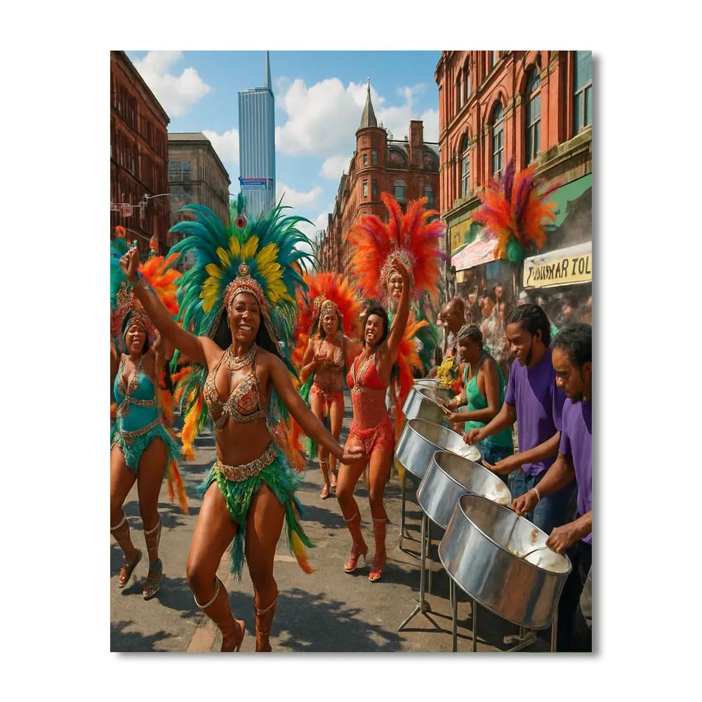 Caribbean Carnival Of Manchester - Manchester, England Painting Number Kit