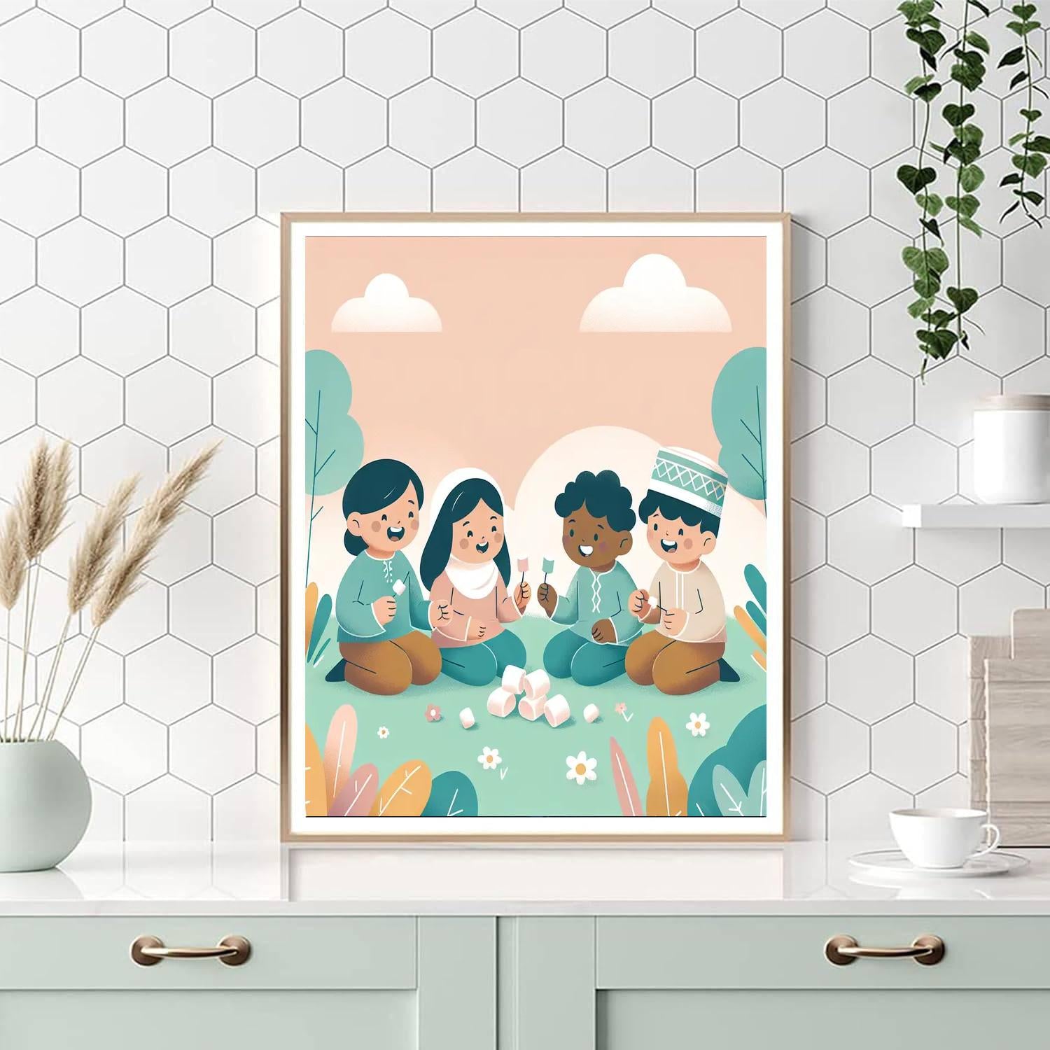 Marshmallow Meadow Musings Numbered Painting Kits