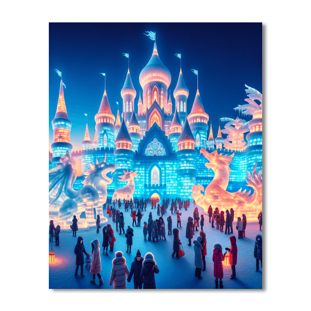 Harbin Ice And Snow Sculpture Festival - China Painting Number Kit