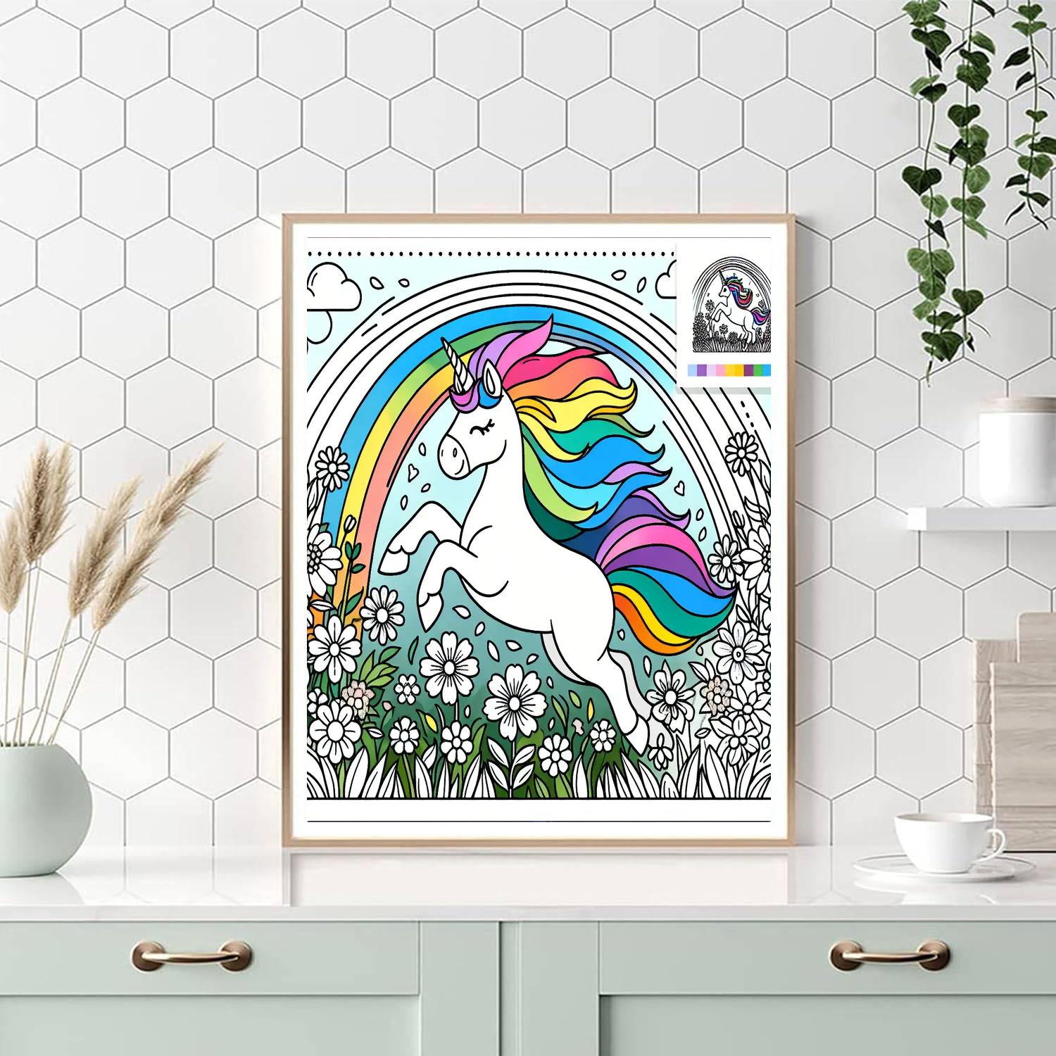 Unicorn Meadow Adventure Painting By Numbers Kit
