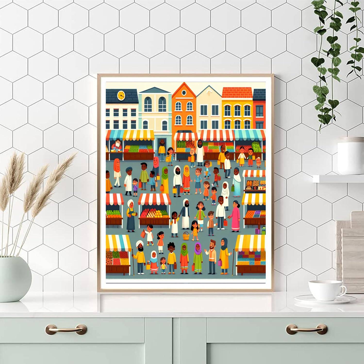 Merry Marketplace Numbered Painting Kits