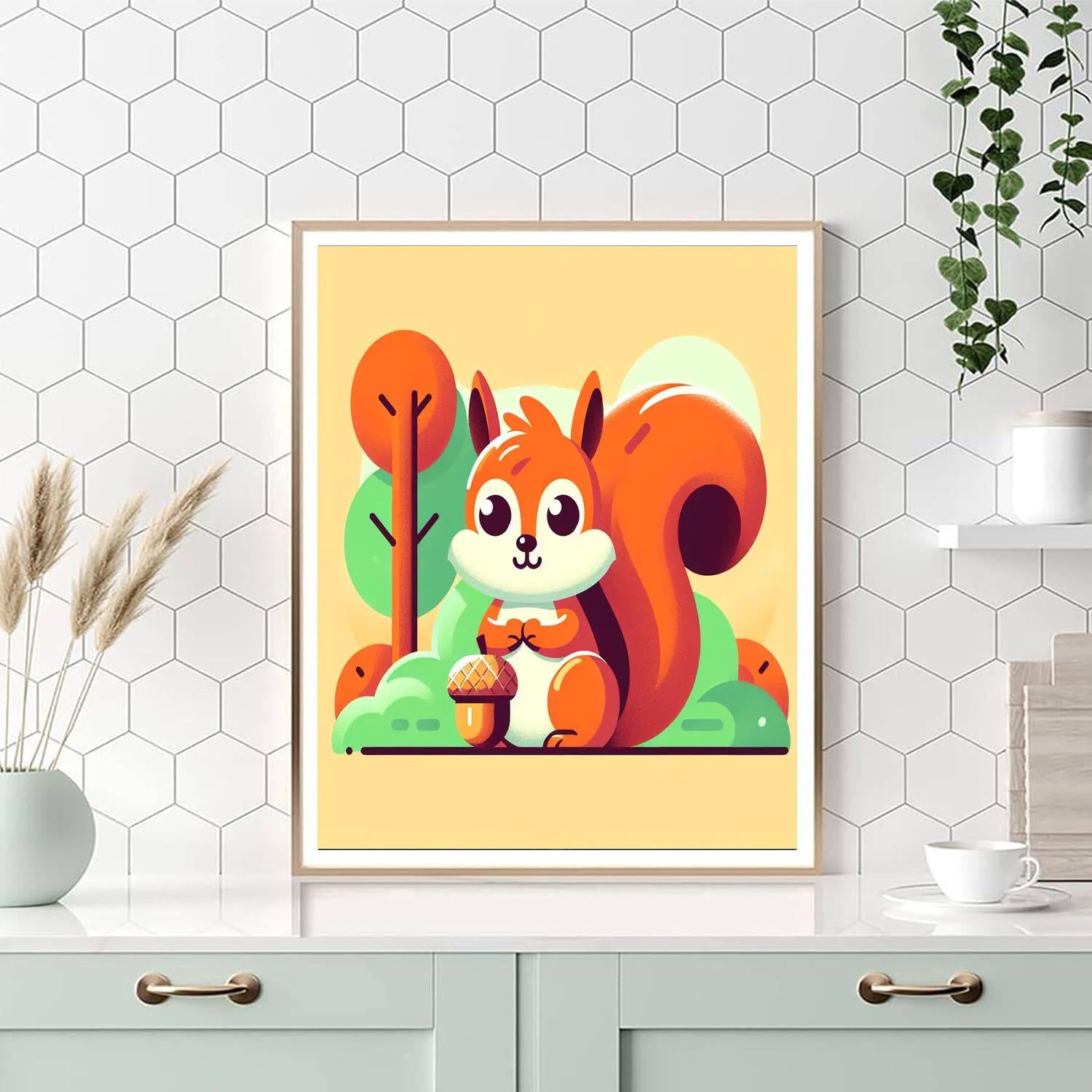 Curious Squirrel Adventure Numbered Painting Kits