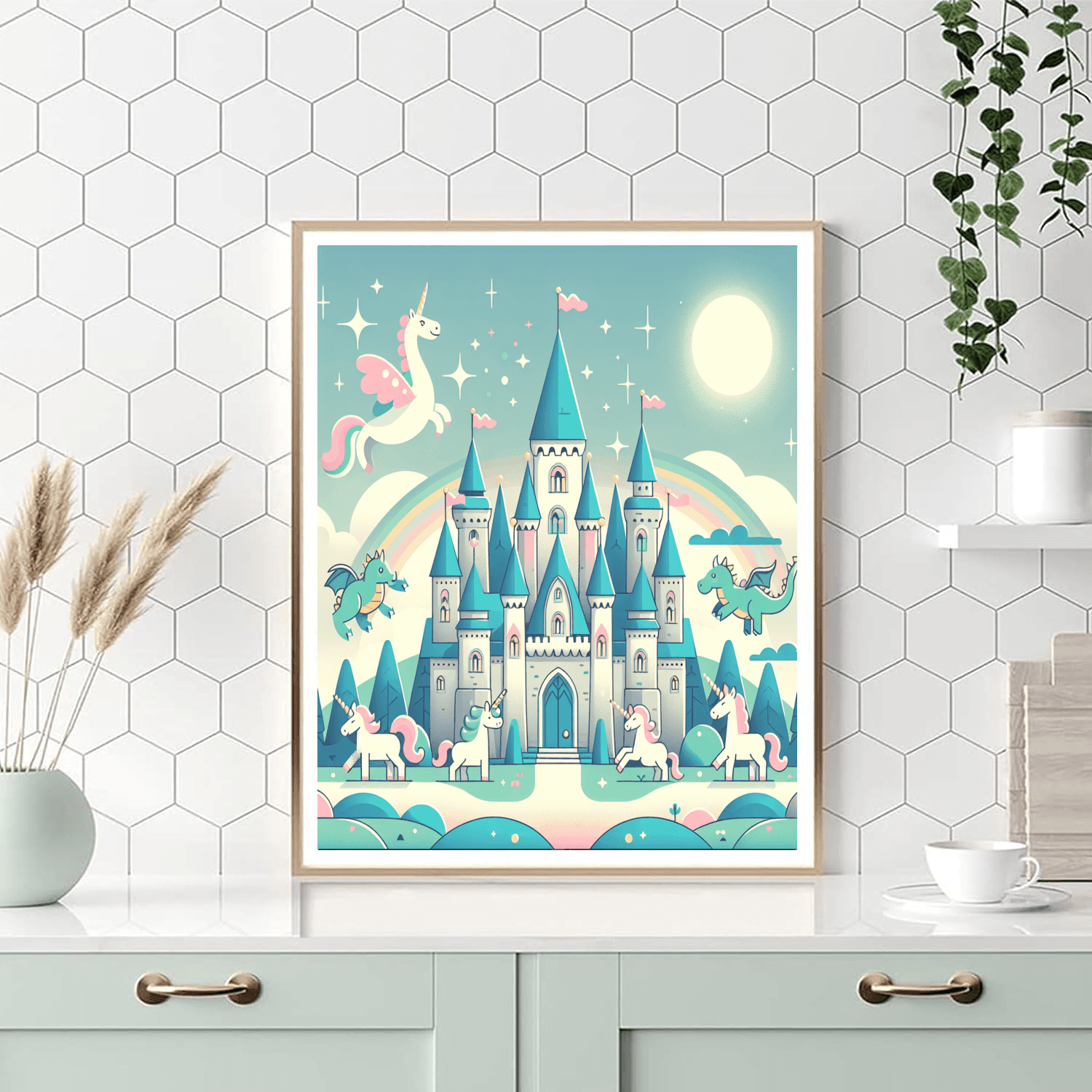 Enchanting Fairy Tale Castles Painting Number Kit