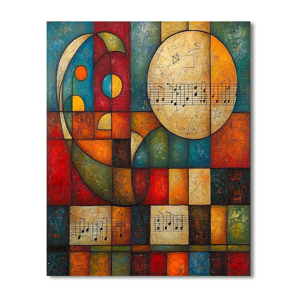 Paul Klee Inspired Melody In Color  Numbered Painting Kits