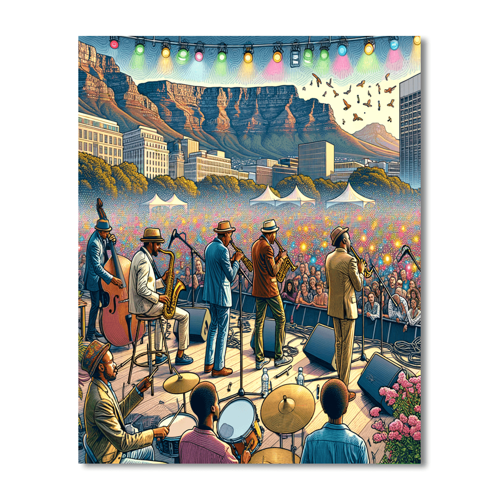 Cape Town Jazz Festival - South Africa Number Painting