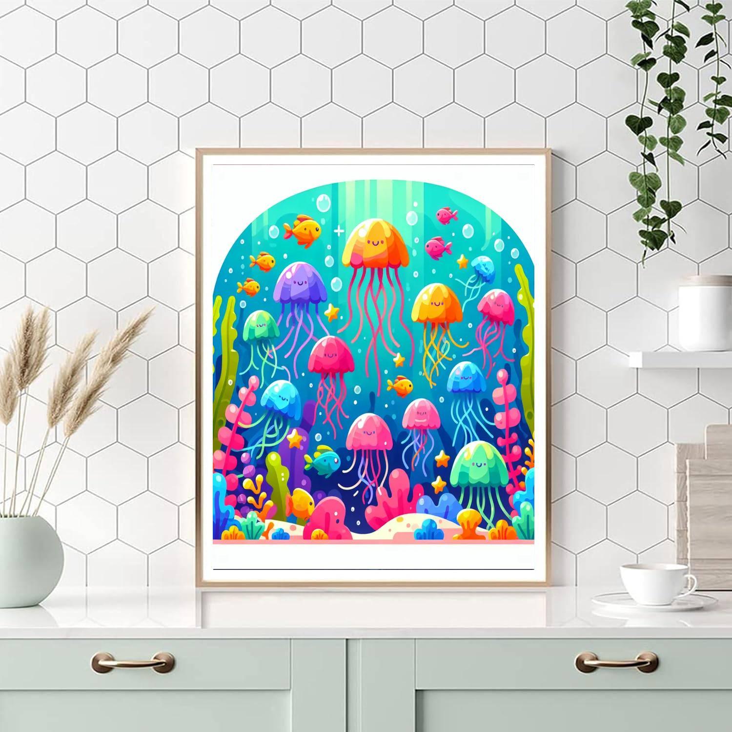 Jolly Jellyfish Jive Paint By Color
