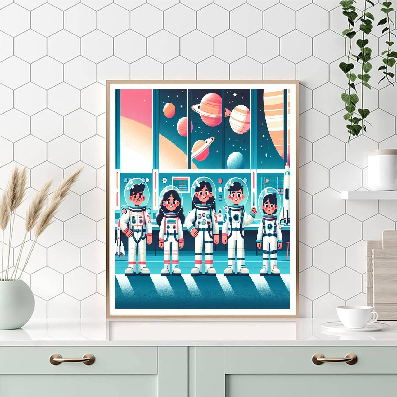 Outer Space Academy Paint By Color