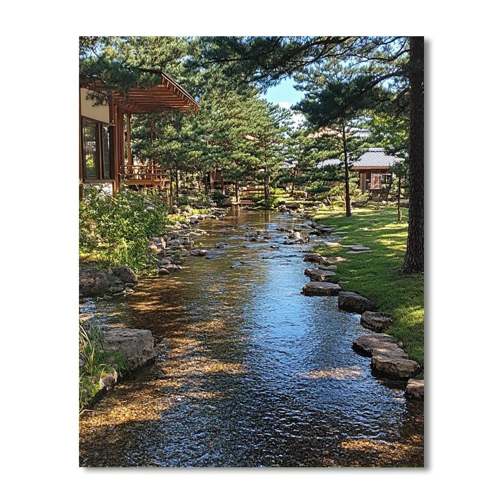 Zhao Mengfu Inspired Ripples Of Time  Paint By Number