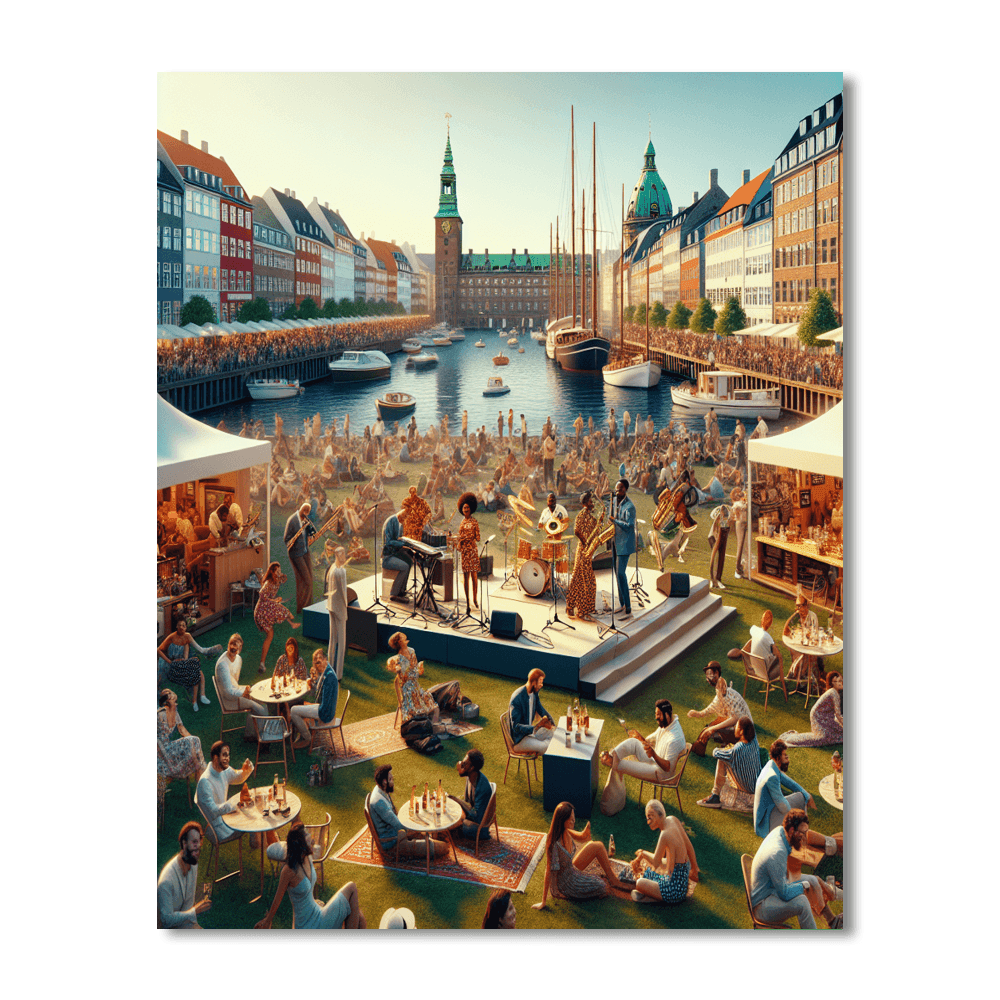 Copenhagen Jazz Festival - Copenhagen, Denmark Number Painting