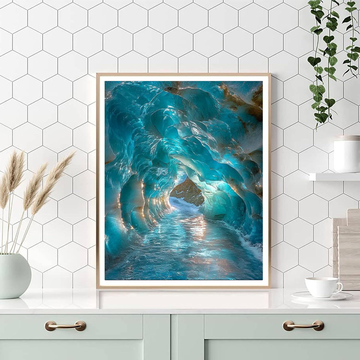 Mendenhall Ice Caves - Juneau Painting Number Kit